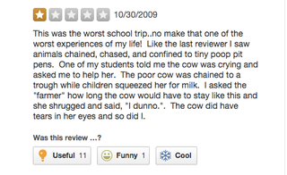 Illustration for article titled 'I Saw a Cow Chained to a Fence': Surprisingly Grim Yelp Reviews of Pumpkin PatchesÂ